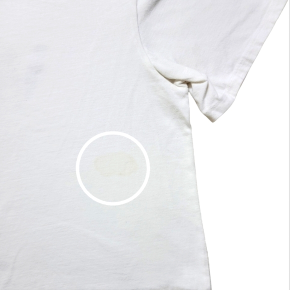 Vans Woman White Crop Shirt w/ Logo and Flowers Size. XL. - Picture 5 of 5
